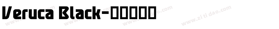 Veruca Black字体转换